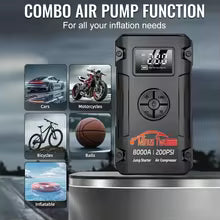 Protable Car Jump Starter & Tire Inflator